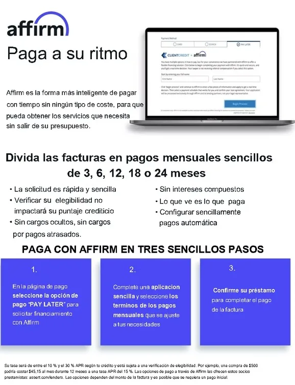 Paga a su ritmo con Affirm